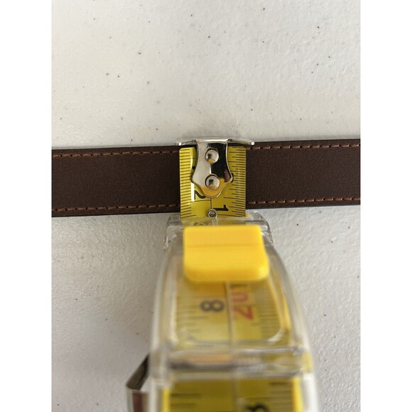 Faded Glory - Men’s - Genuine Leather Brown Belt - With Gold Buckle   - Size S/M - Picture 4 of 4